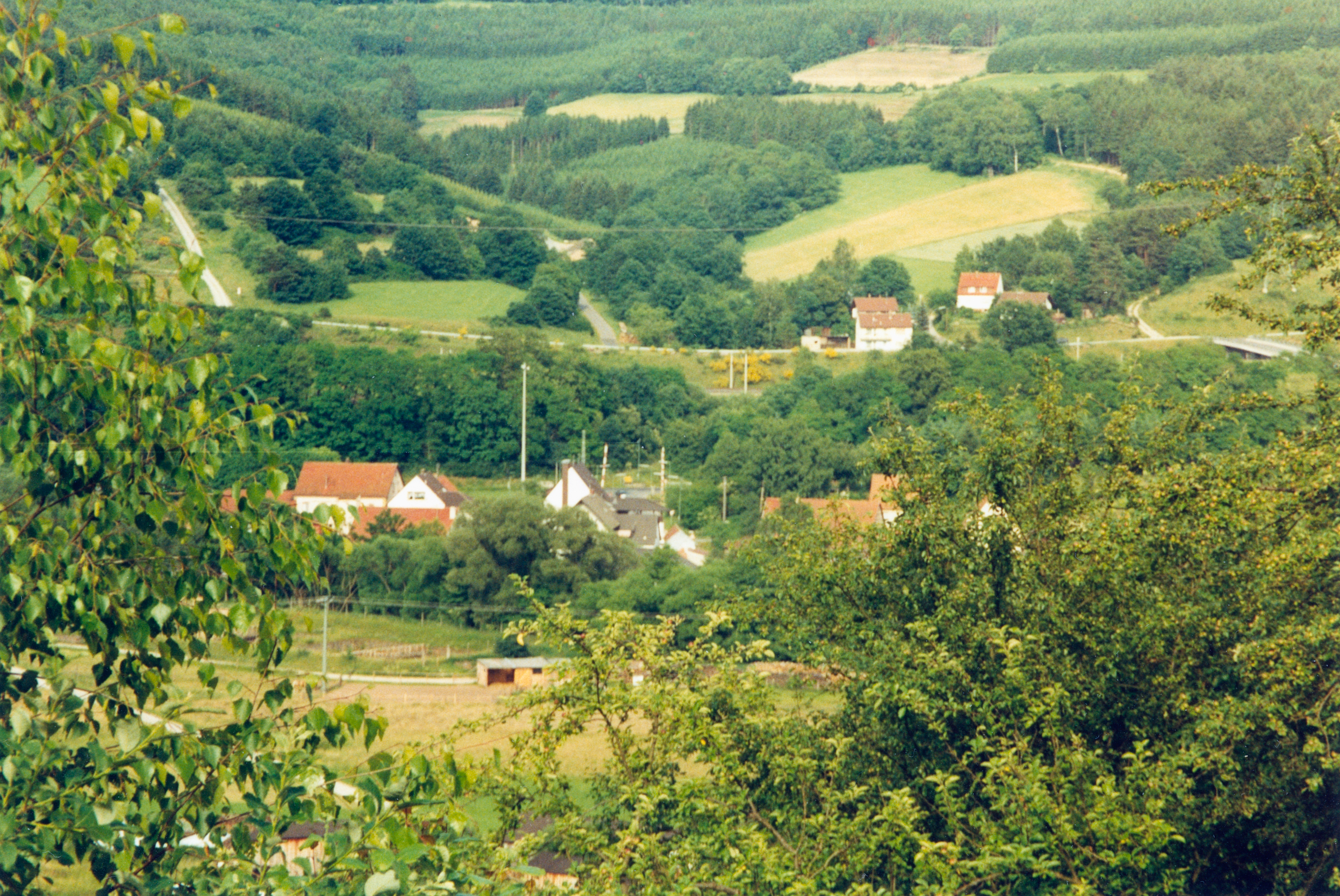 Nach dem Bau der ICE Trasse 1992