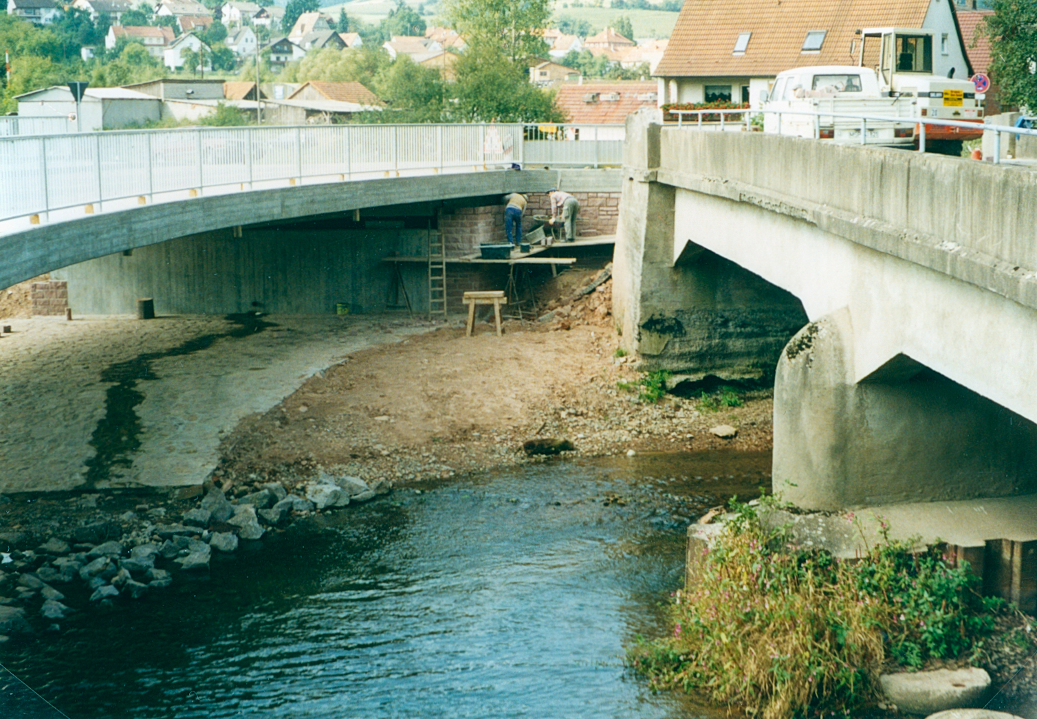 Neue und alte Brücke am 20.09.1996
