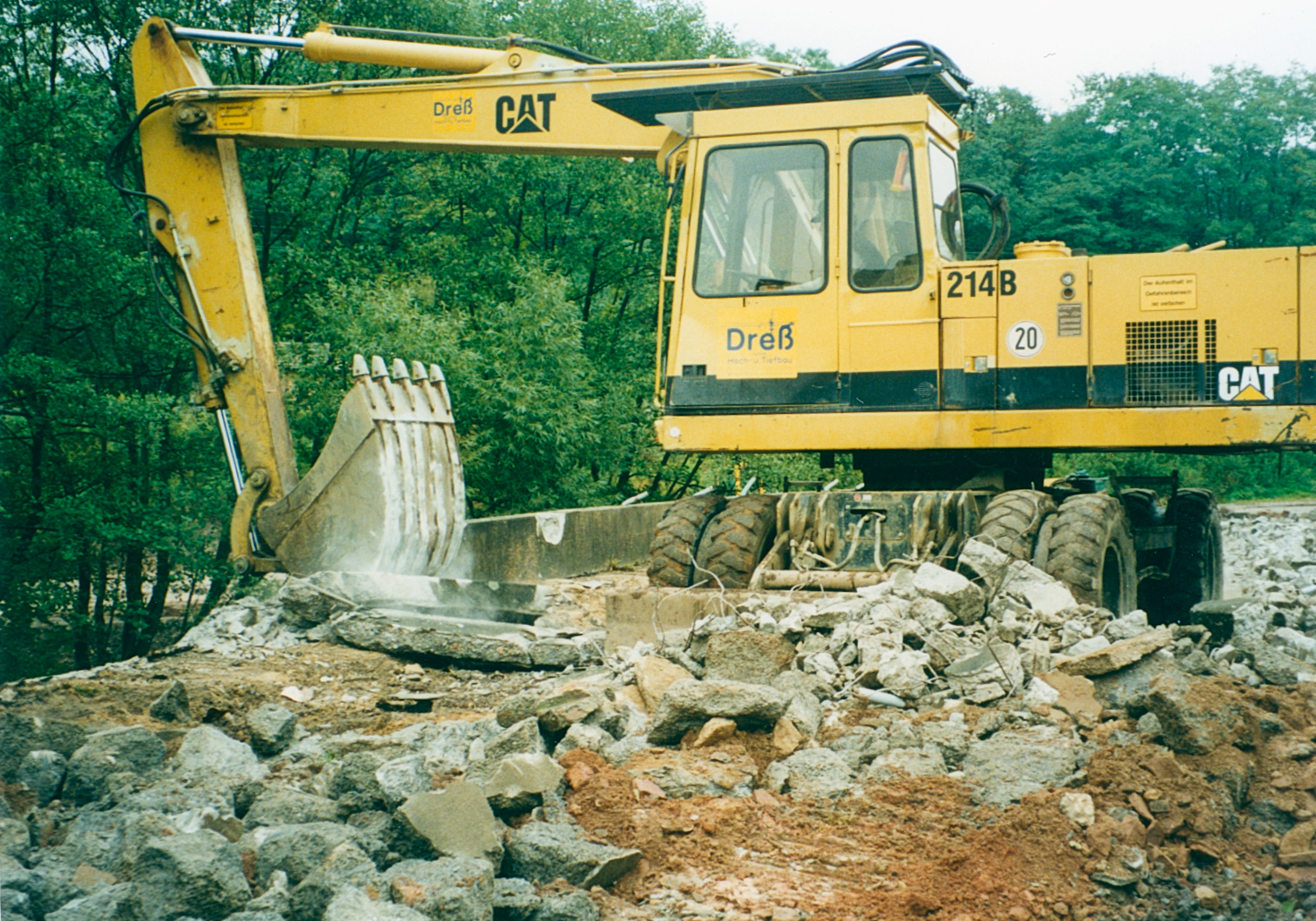 Abriss der alten Brücke am 24.09.1996