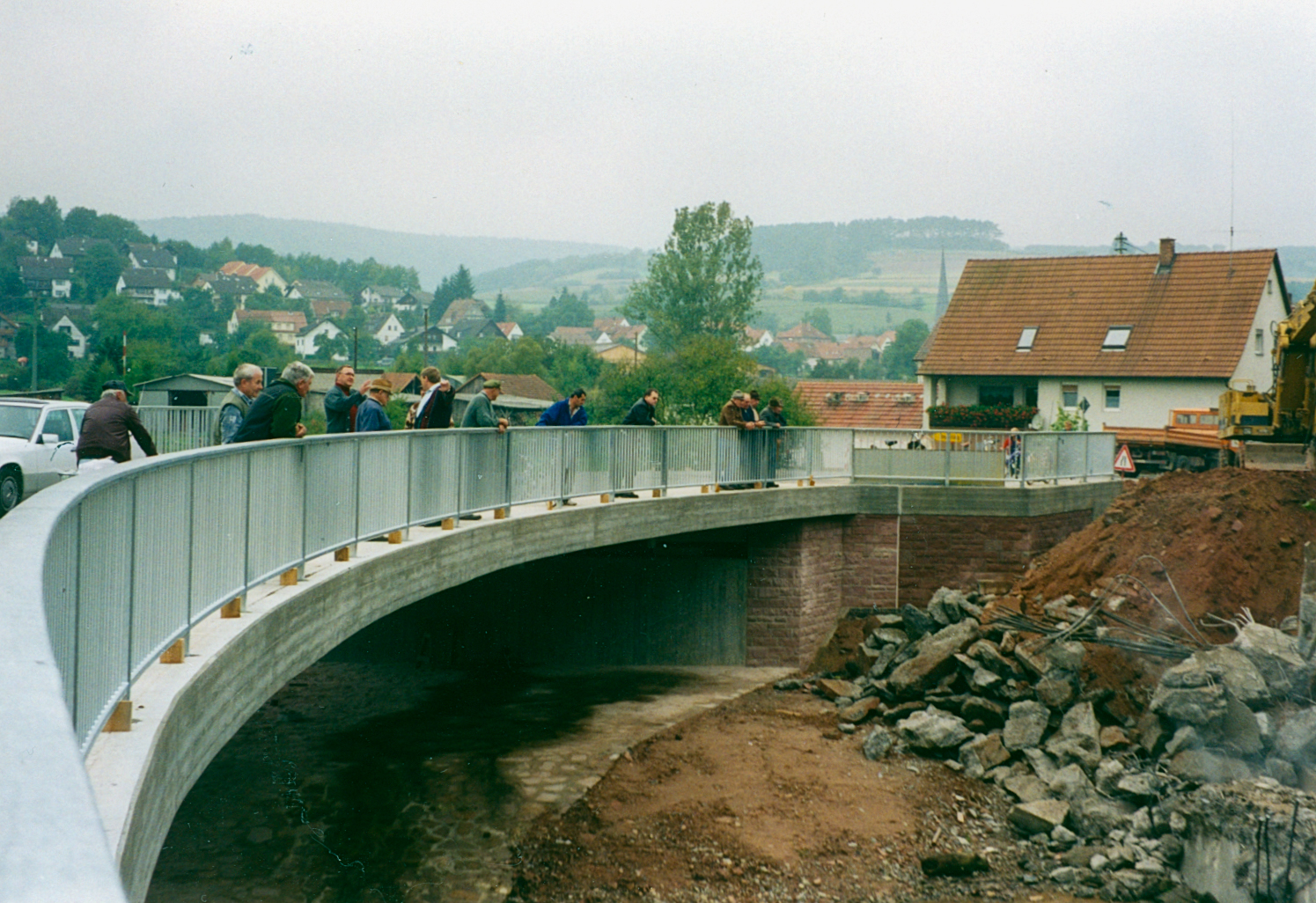 Abriss der alten Brücke am 24.09.1996