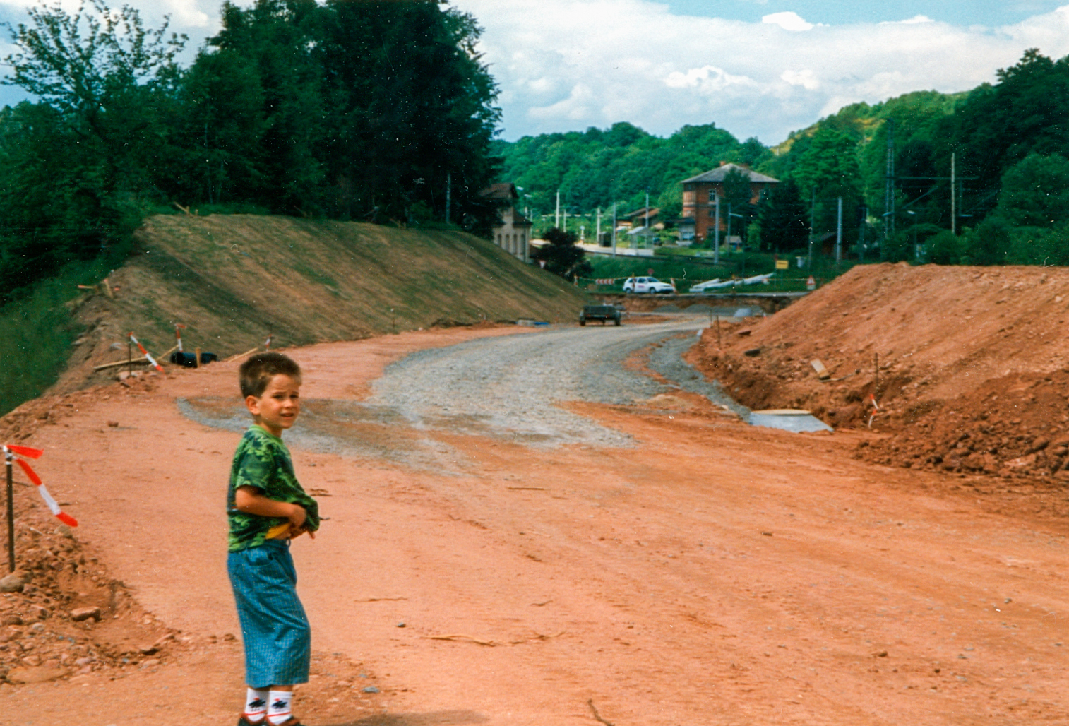 Die neue Straße wird gebaut