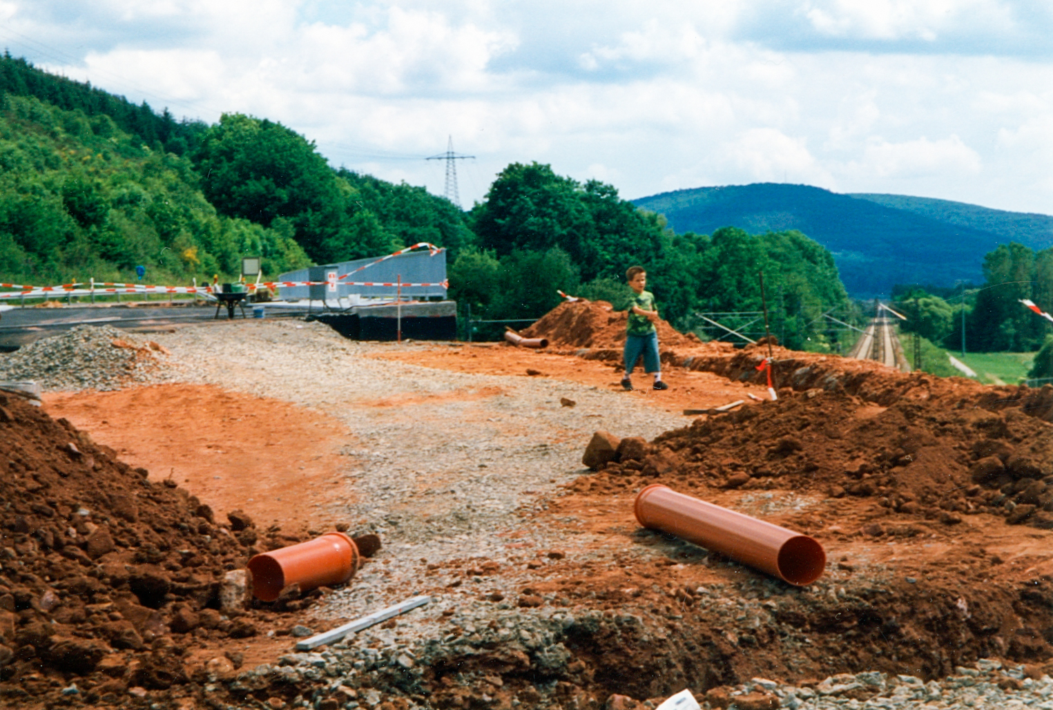 Die neue Straße wird gebaut
