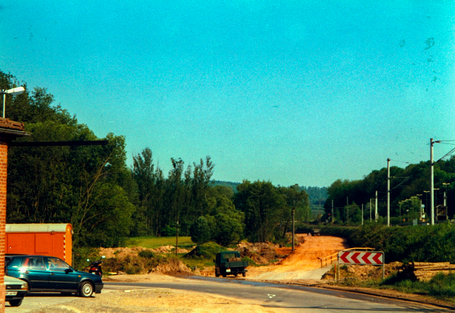 Die neue Straße wird gebaut
