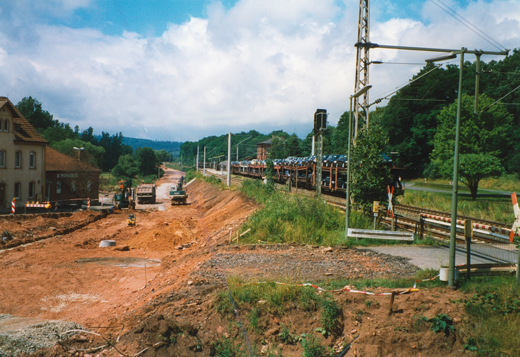 Die neue Straße wird gebaut