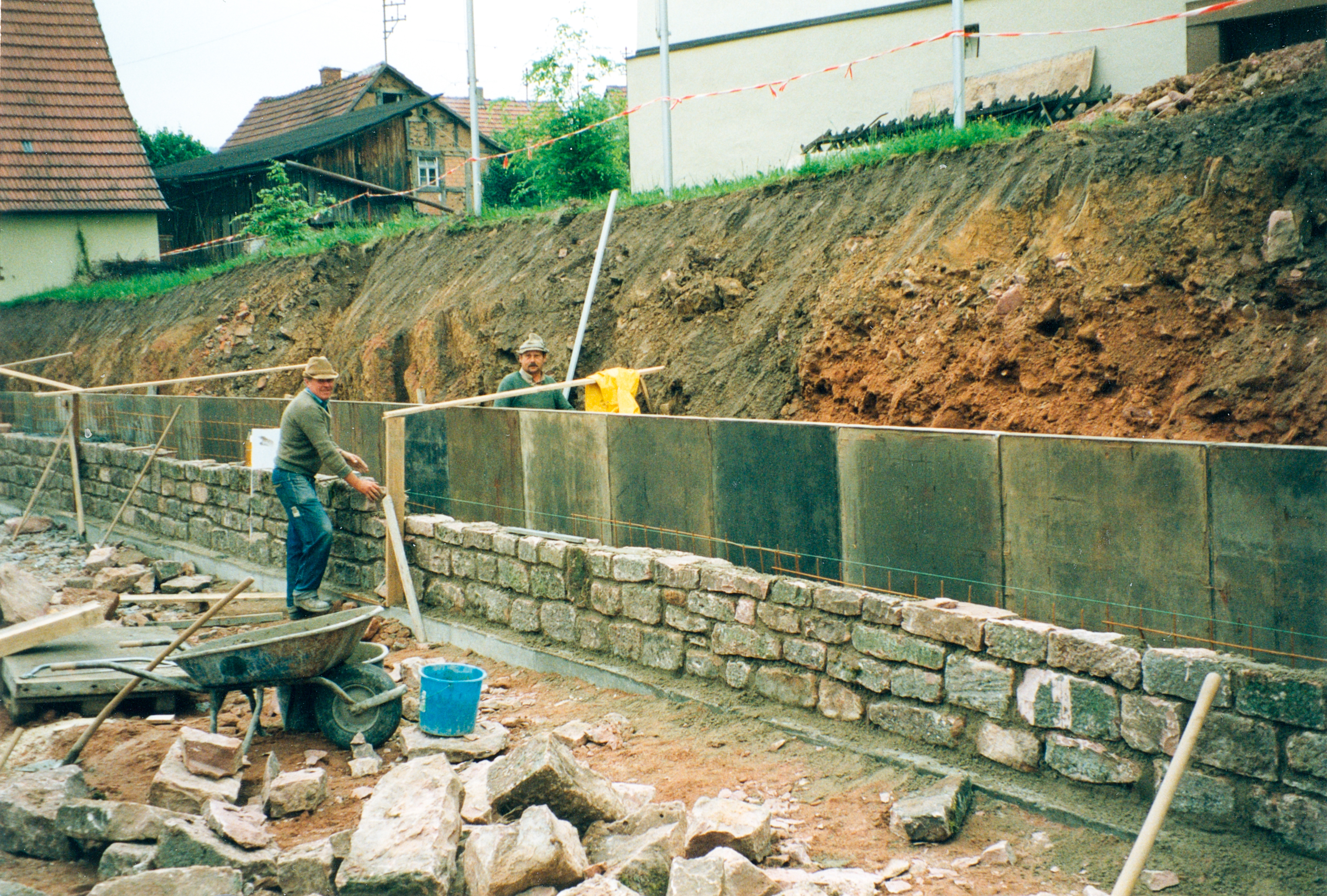 Bau des Parplatzes 6. Juni 1991