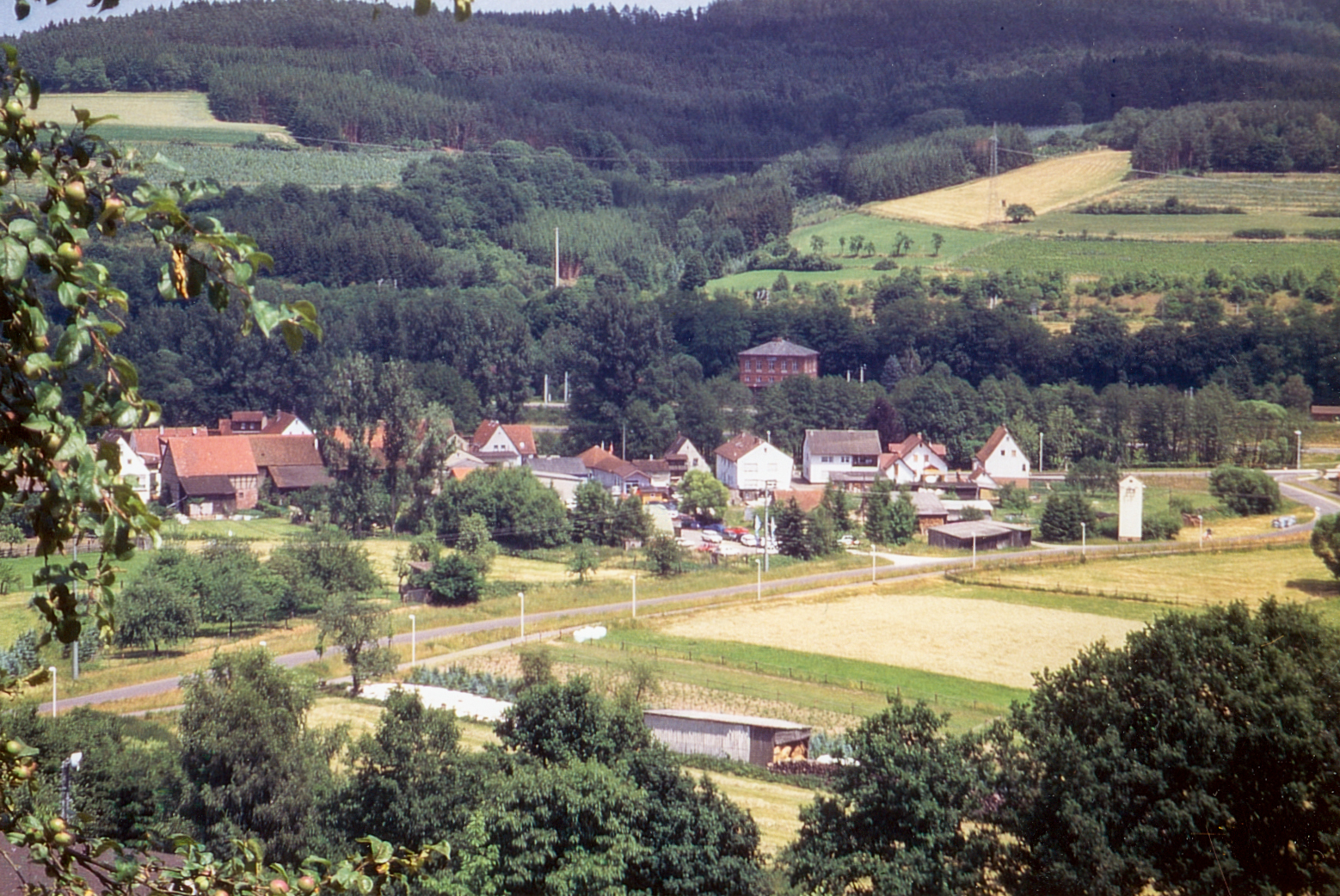 Der Flözgraben vor dem Bau der Straße