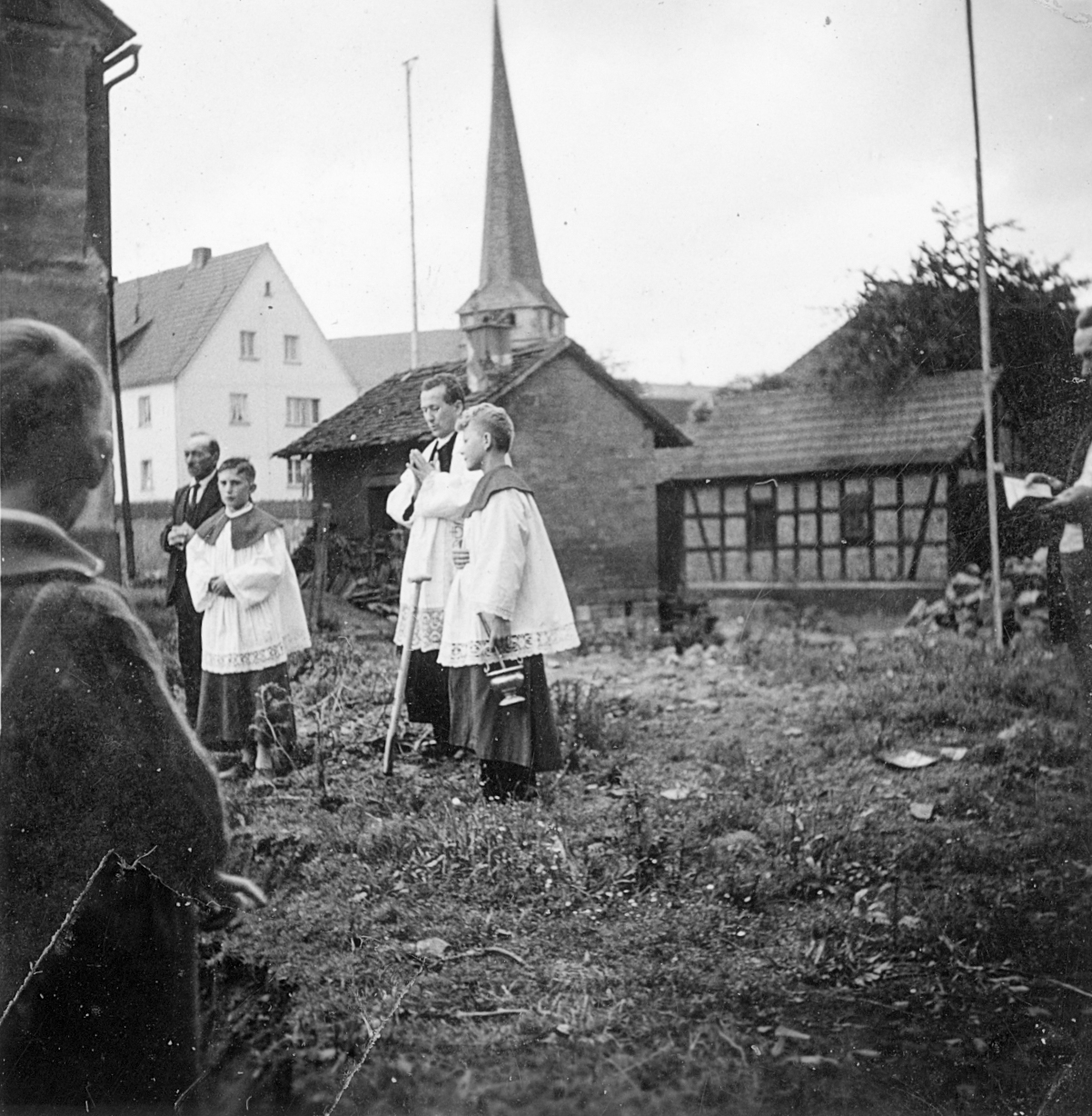 Grundsteinlegung der katholischen Kirche