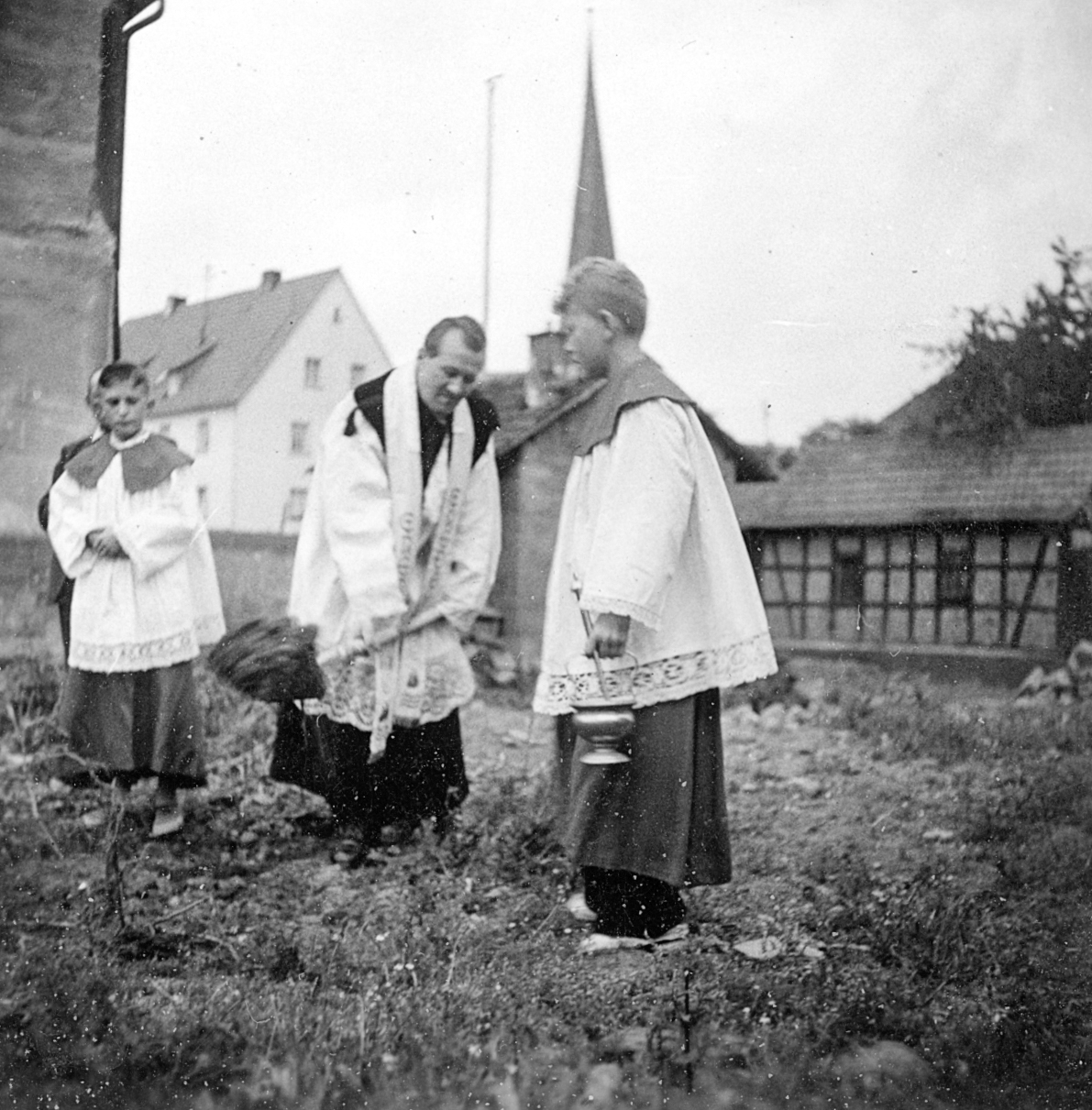 Grundsteinlegung der katholischen Kirche