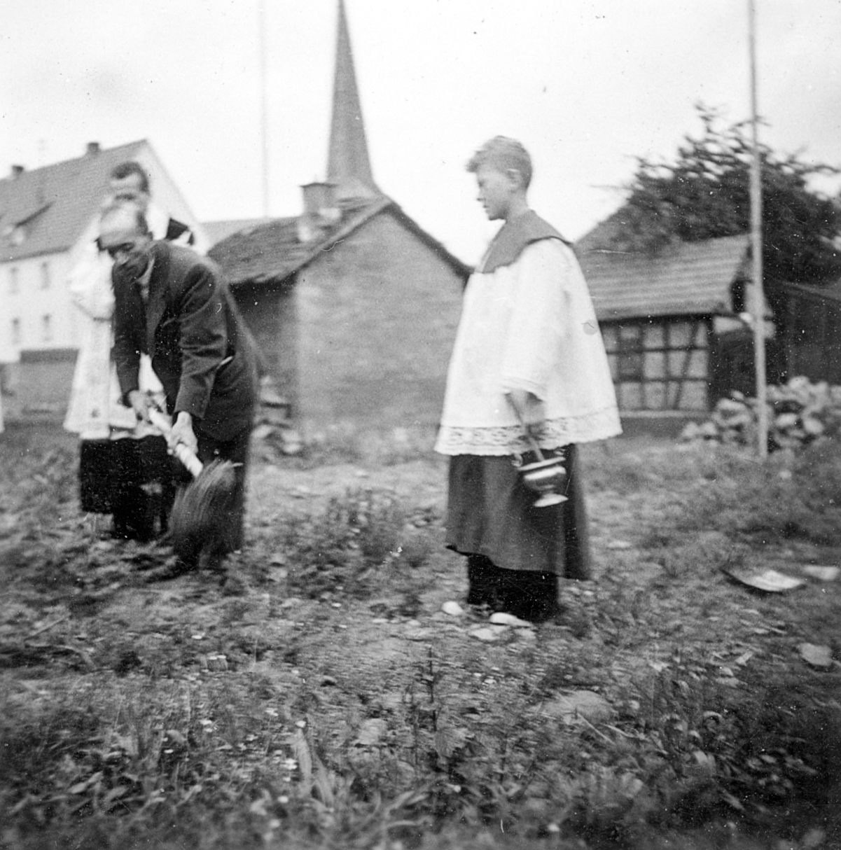 Grundsteinlegung der katholischen Kirche