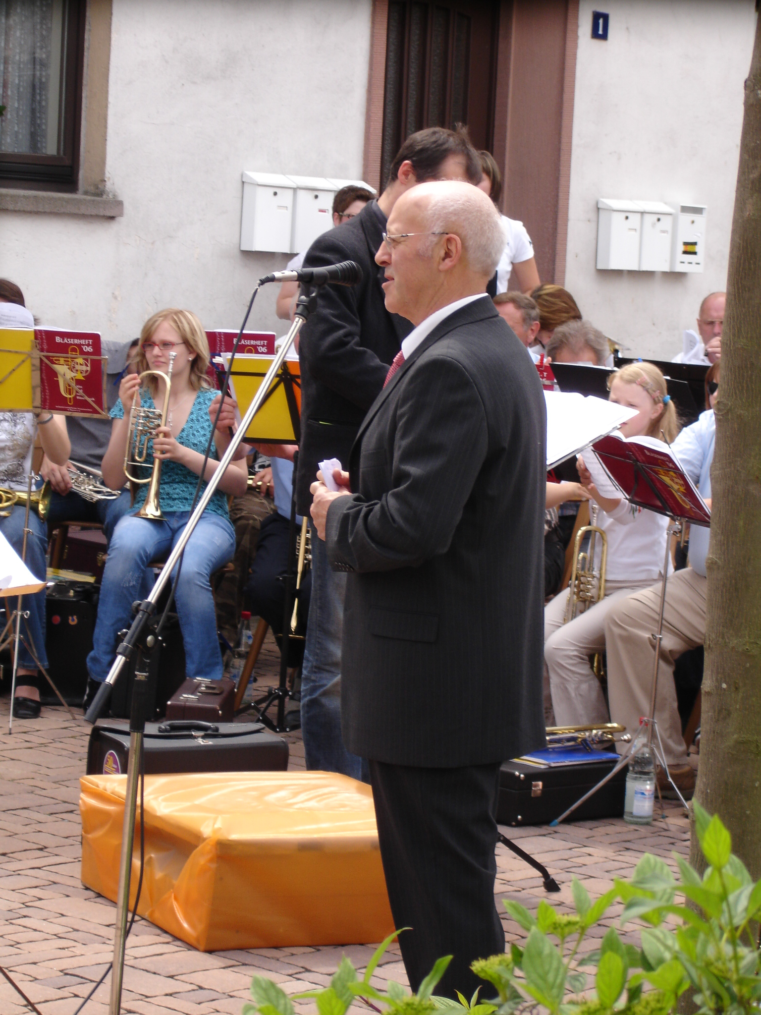 damaliger Chorleiter Gerhard Sachs