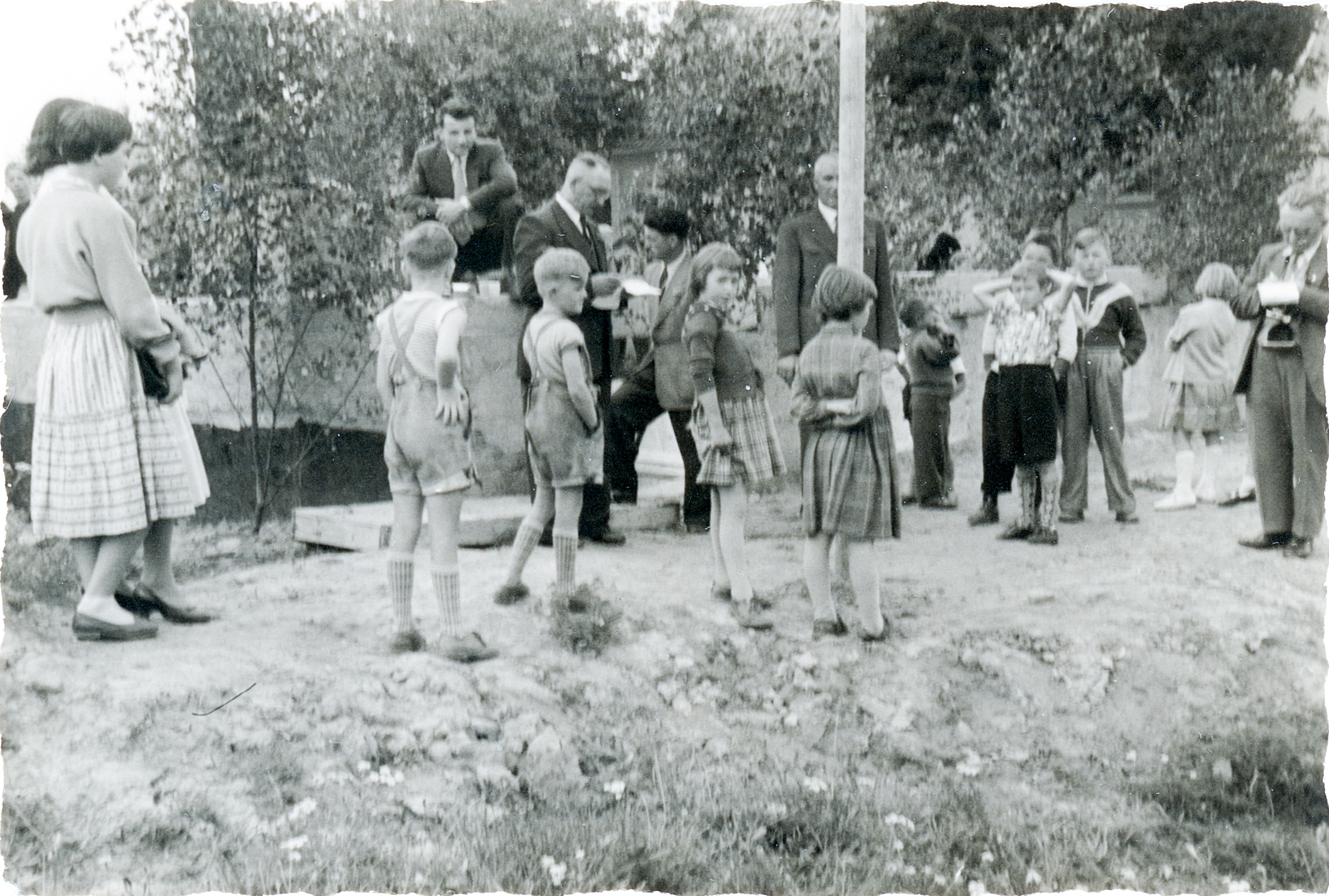 Grundsteinlegung Turnhalle 01.09.1957